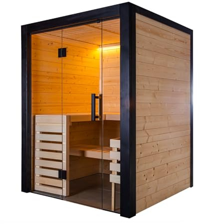 Harvia Family Small Saunakabine Massivholzsauna aus Fichte 166x159x204 cm