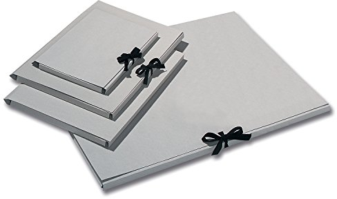 folia Sammelmappe aus Graukarton für DIN A3/6905 mit Band