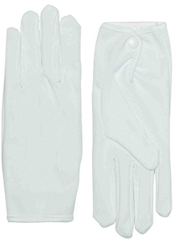 Short White Parade Gloves