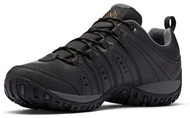 Columbia Woodburn II Waterproof Chaussures Basses De Randonnée Et Trekking imperméables Homme, Black x Caramel, 43.5 EU
