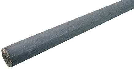 Liedeco Gardinenstange, Vorhangstange Holz 28 mm Ø Terra | kalkgrau grau | 120 cm, 160 cm, 200 cm, 240 cm (200 cm)