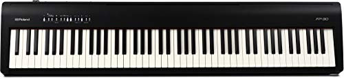 Roland FP-30 Stage-Piano, il piano portatile ricco di caratteristiche, con tutti i vantaggi e la potenza del digitale per lo studio e la creatività, 88 tasti, nero