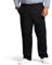 IZOD Herren Big and Tall Performance Stretch Flat Front Pant Lässige Hose, Schwarz, 54W / 30L