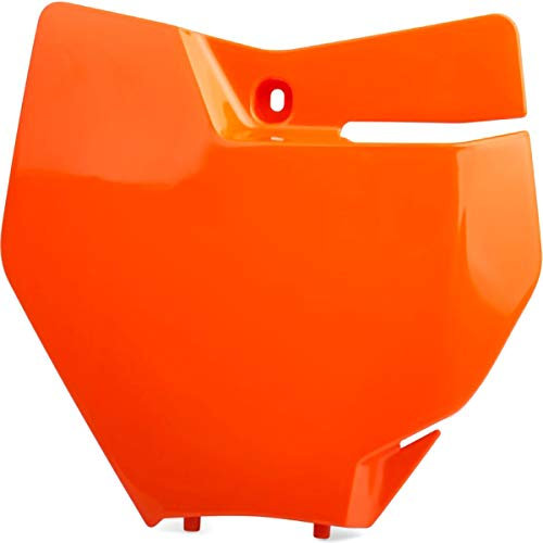 Polisport 8664900006 - Tabella portanumero Replica OEM Realizzata in plastica Lucida Resistente e Durevole Compatibile con Le Moto KTM in Colore Arancia Fluor