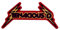 Tenacious D Aufnäher (120 mm) rot bestickt zum Aufbügeln Rockband Logo Jack Black Lightning Bolt Emblem Applikation