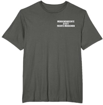 Menschenrechte statt rechte Menschen | Antirassismus T-Shirt