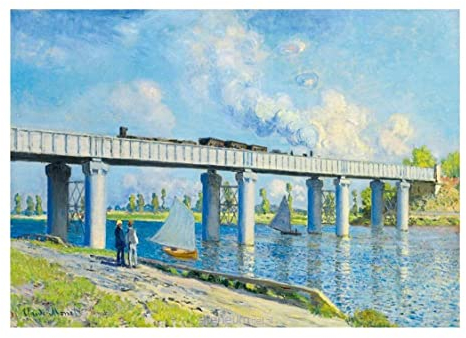 Bluebird Puzzle - Railway Bridge at Argenteuil, Claude Monet - 1000 Teile - (60038)