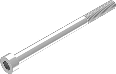 SECCARO vite a testa cilindrica M6 x 80 mm, acciaio inox V2A VA A2, DIN 912/ISO 4762, cava esagonale, filo parziale, 20 pezzi