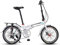 20 Zoll Faltrad Klapprad, 7 Gang Alu-Rahmen Fahrrad Klappfahrrad mit Schutzbleche und Komfortsattel für Herren, Damen, Mädchen, Jungen geeignet,White