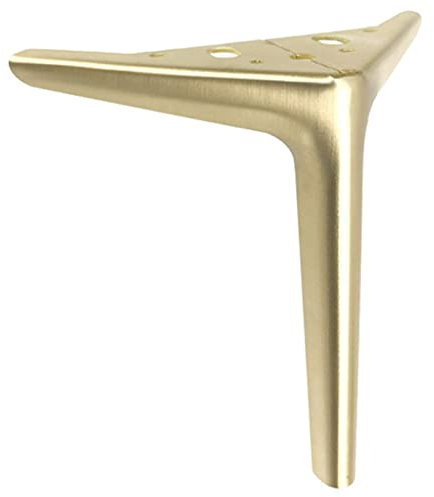 LOVEM Möbelfüsse Metall, Möbelfüße Dreieck Schrankfüße Schwere Sofa Füße TV Bank Füße Sideboard Füße Couchtischbeine Tischfüße DIY Metall Möbelbeine mit Schrauben,4 Stück (25cm,Bronze)