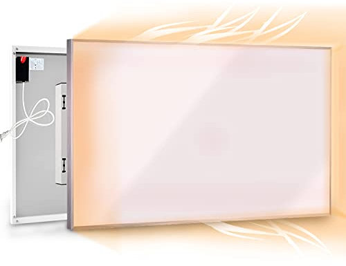 COLD FIGHTING 1200w Far Infrared Electric Panel Heater, Wall Mounted/Ceiling Mounted/Free Standing, Eco Energy Efficient, White Standard Electric Radiators Frost, Safety Overheating Protection