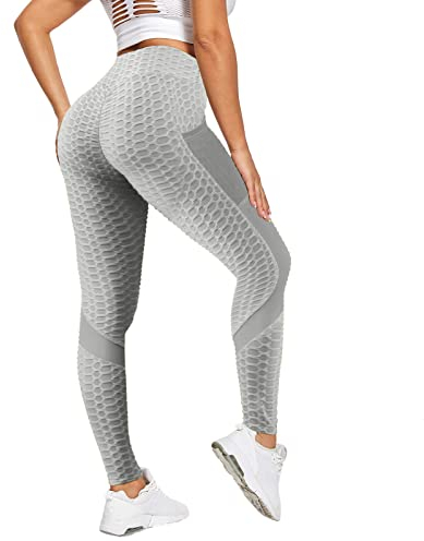 Soupliebe Damen Tik Tok Leggings High Waist Geraffte Hintern Heben Leggins Up Up Legging Slim Slim Fit Boom Booty Yoga Hose Für Joggen Gym Yoga