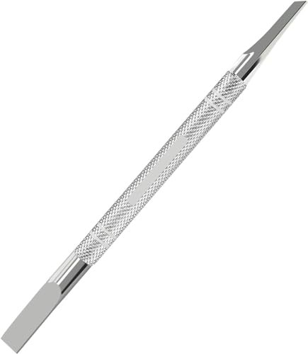 Haryali London Cuticle Pusher - 6 Cuticle Pusher Tool - Cuticle Cutter - Cuticle Remover - Cutter Knife End Cuticle Trimmer and Pusher - for Safe and Precise Cuticle Removal - Stainless Steel