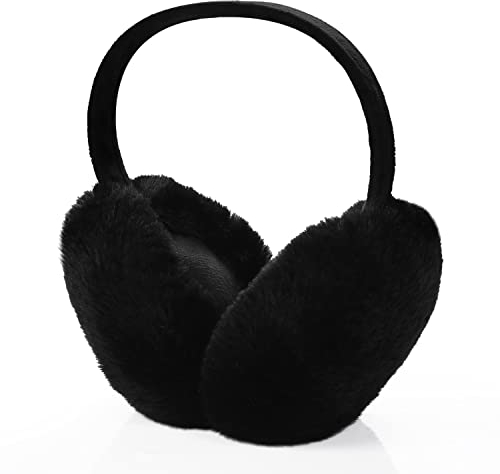 BOXOB Winter Ohrenschützer, Faltbar Ohrenschützer Plüsch Ohrenschützer für Frauen Mädchen