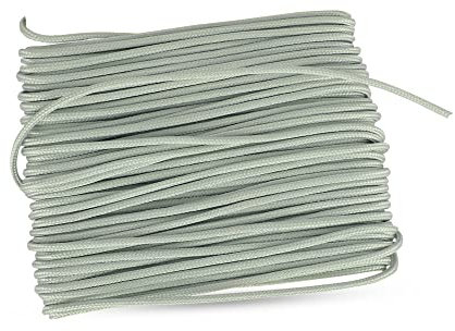 FAPBADRI Cordoncino in poliestere resistente da 1,8 mm per tende chic, tende verticali, veneziane, multiuso, per artigianato, riparazioni, progetti fai da te, 10 m, colore grigio
