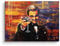 Leinwand Bild Leonardo DiCaprio The Great Gatsby Chapeau Porträt xxl Motiv mit premium Rahmen DOTCOMCANVAS Größe 120 X 90 CM, Farbe Ohne Rahmen