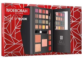 Deborah Milano - Trousse Set Regalo Donna Make Up Book Volume 2 Toni Caldi, Include Palette di Ombretti, Gloss, Rossetti e Polveri Viso dai diversi Finish e Colori, in Carta FSC