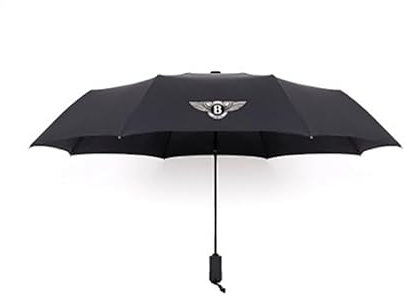 BAUFAS Regenschirm, Für Bentley Mulsanne Continental Flying Bentayga Continental GT Faltender UV-Regenschirm Sonne und Regen
