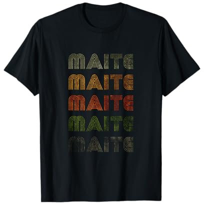 Love Heart Maite Tee, Grunge, Vintage-Stil, Schwarz, Maite T-Shirt