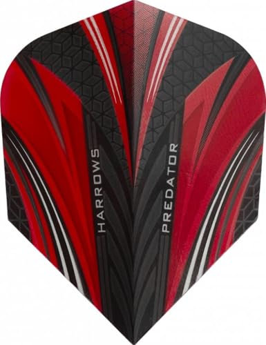 Harrows Prime Predator Red - Dart Flights