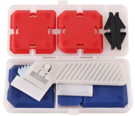 Fubdnefvo Dichtungswerkzeug-Set mit Versiegelungswerkzeugen und Werkzeugen zum Entfernen Von Dichtungsmitteln Einfaches Silikon-Dichten mit FüHrungen