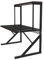 HUOLE Scaffalatura Mobile Scaffale Porta Spezie Microonde Struttura in Metallo con 2 Ripiani Mensole in Legno Organizer Mensola Porta Utensili Strumenti Cucina Design Moderno-65 * 54 * 30 cm-nero