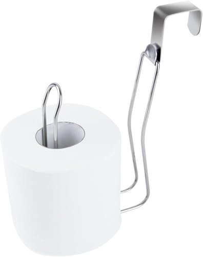 Abvsdu Toilet Paper Holder, Over The Tank Toilet Paper Holder Stand, Bathroom Metal Toilet-Paper Holders Dispenser Reserve for Bathroom Storage and Organizatioz