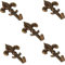 Bricoleva.it Ganci per quadri modello Giglio 28 x 48 mm. - Ganci per Quadri Facili da Installare: Perfetti per Casa e Ufficio