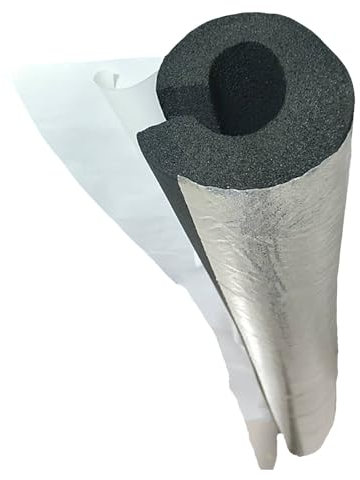 Isolante per Tubature Condizionatore Autoadesivo Tubi Coibentati lunghezza 95cm Guaina Isolante Per Tubi In Schiuma Antigelo Ritardante di Fiamma(32.0mm)
