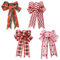EIHI 4 Stück Schleifen Weihnachtsdeko - 24 x 19 cm rote schleifen für weihnachtsbaum - Groß Weihnachtsschleifen - Rot Christbaumschmuck Schleifen für Weihnachtsbaum Weihnachtskranz