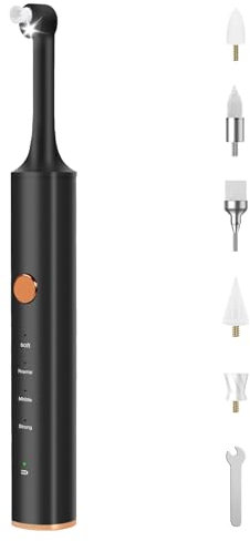 Set di Sbiancamento dei Denti, Kit per Pulizia dei Denti per la Pulizia dei Denti e Sbiancamento dei Denti, per la Lucidatura Dopo la Pulizia dei Denti, Riduce la Placca, Nero