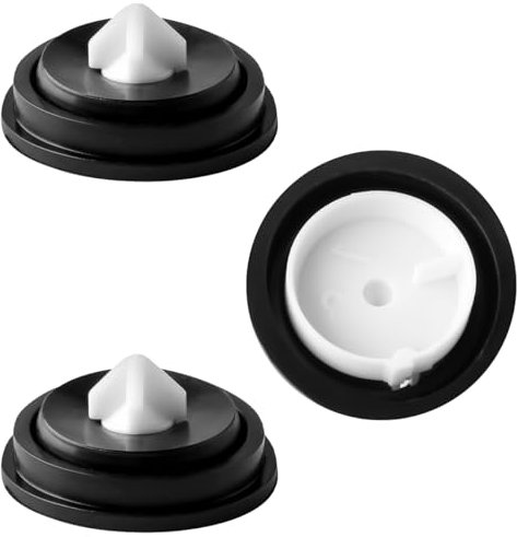 Lotsdonxia 3PCS Tank Inlet Rubber Ring Flush Valve Diaphragm Gasket Suitable for Replacement Seals for Siamp Tanks