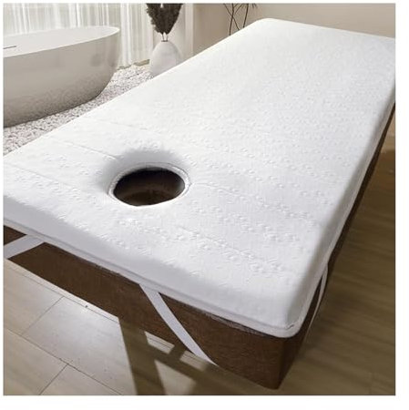 Mswborml A,T70x185cm, Weiche Massagetisch-Bettmatratzenauflage mit Atemloch, 6cm Dickes Matratzenauflage für Massageliegen, Tragbare SPA-Bettabdeckungsschutz für Schönheitssalon, SPA