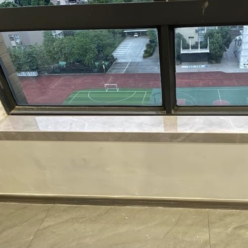 Fensterbank-Schutzplatte, Acrylplatte, hellgrau, langlebig, Schutz für Haustierschäden, glatte Fliesenoberfläche, L 70 cm x B 30 cm