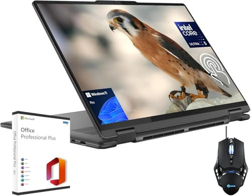 Lenovo Yoga 7i 2-in-1 Laptop - 16 2K Touchscreen 300 nits Display, Intel 12-Core Ultra 5 125U CPU, 16 GB DDR5, 1 TB SSD, Backlit Keyboard, Wi-Fi6, Win 11 Pro, with Microsoft Office Lifetime License