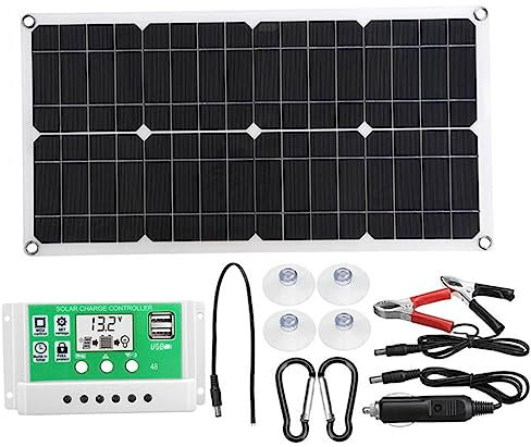 Toddmomy Kit Placas Solares Batería Emergencia Paneles Solares Kit Completo Panel Solar Para Automóvil
