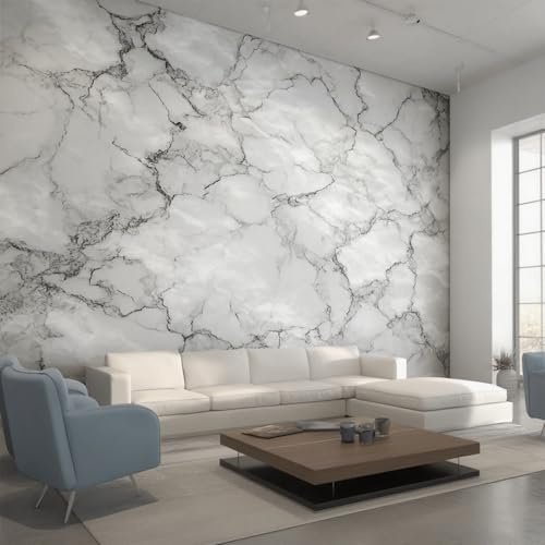 Gray Marble Wallpaper Gray, Modern Art Texture Wall Paper for Bedrooms, Home Decor Photo Wallpaper for Living Room 450x315 Non-Woven Wall Mural W&60