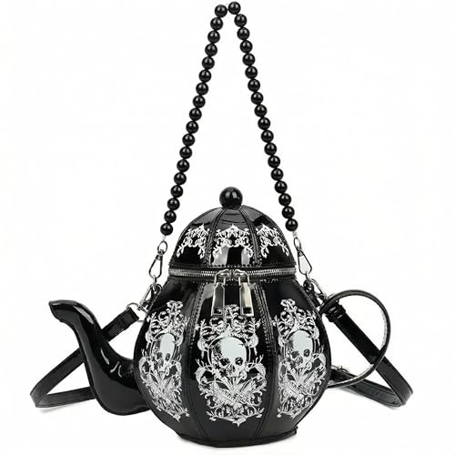 fancybag Vintage Teapot-Shaped Women Crossbody Bag Novelty Female Retro Daily Handbag for Cosplay Shoulder Bag