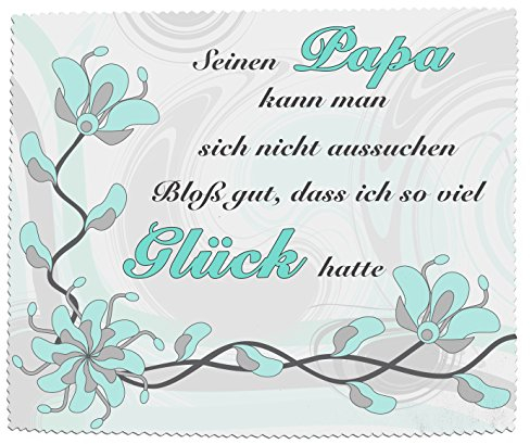 Handmade-in-nb Brillenputztuch, Glasreinigungstuch Seinen Papa Kann Man Sich Nicht Aussuchen …