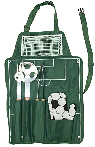 Grillset mit Grillschürze 'Fussball'