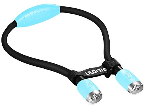 LEDGLE Flexible Llevó Luz del Libro de La Abrazo Lámpara de Lectura de Luz de La Linterna Cuello Lectura, USB Luz Recargable LED, 4 LED Bombillas 3 Brillo Ajustable 6500K-7000k