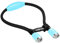 LEDGLE Halslampe LED Leselampe Buchlampe Wiederaufladbar, 6-Stufe Helligkeit, Tragbare und Flexibel, 6500-7000K, Hellblau