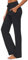 OURCAN Damen Yoga Hose Mit Taschen Breites Bein Kordelzug Lose Gerade Lounge Laufen Workout Modale Hose Aktive Freizeit Jogginghose (Schwarz, XL)