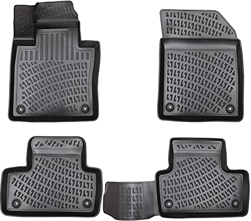 Design 3D Gummimatten Set für Volvo V60 (I) Baujahr 2010-2018 | Extra hoher 5cm Rand