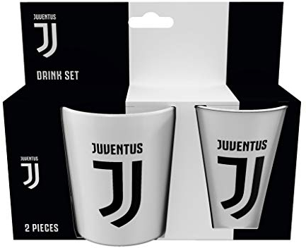 REAL TRADE Italia Set Regalo Tazza + Bicchiere Bianconeri (RYC06JV)