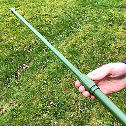 Telescopic Plant Support Stakes | Extendable Garden Canes & Fence Poles for Flowers Trees Crops 1.2m-2.1m L, Pk 6