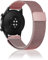 Niboow 20mm Bracelet Compatible avec Huawei Watch GT 3 Pro 43mm/Watch GT 3 42mm/Watch GT 2 42mm/Watch 2, Inoxydable Metal Mesh Magnétique Sangle pour Honor Magic Watch 2 42mm - Rose