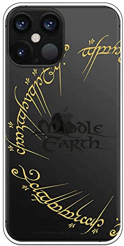 Original Schutzhülle kompatibel mit iPhone 12 Pro Max mit einem Design von LOTR Middle Earth Half Ring
