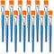 GACDR 1 inch Flat Paint Brushes for Acrylic Painting,12 Pieces Large Acrylic Paint Brushes Bulk with Wooden Handle for Watercolor, Oil, Decorating, Face Body Art