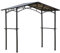 Outsunny Gazebo da Giardino per Barbecue BBQ con Tetto in PC e Mensole Laterali, Struttura in Alluminio e Metallo, 246x149x230cm, Nero